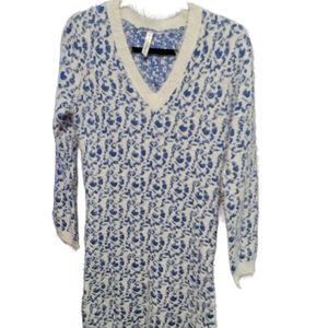 White Mark Couture Collection Eyelash Dress Size Large